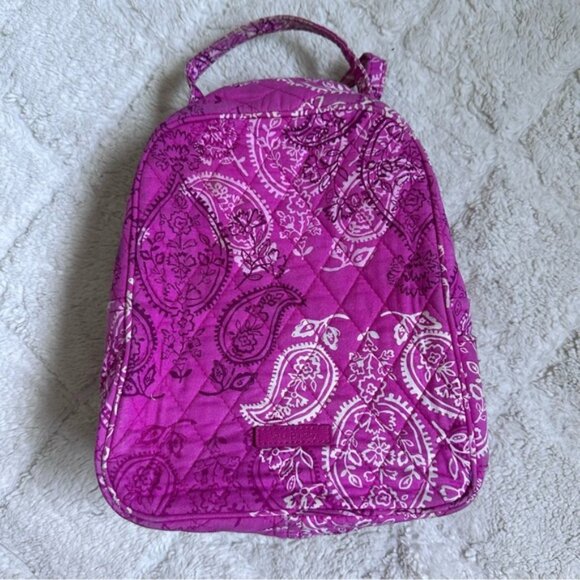 Vera Bradley | Hot Pink Paisley Insulated Lunch Box - Picture 1 of 10